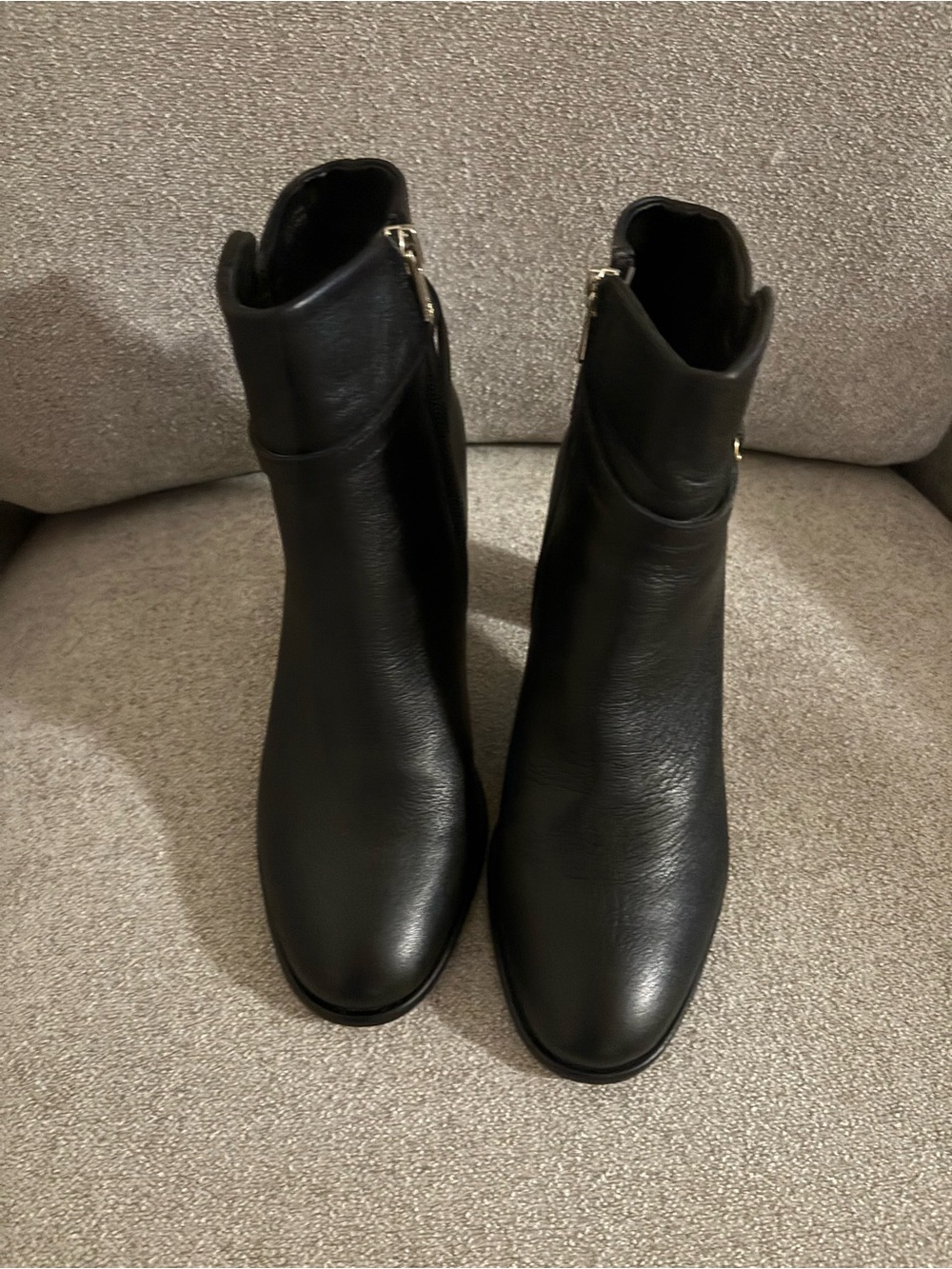 Draper James Women's Tegan Black Leather Ankle Boots size 7.5